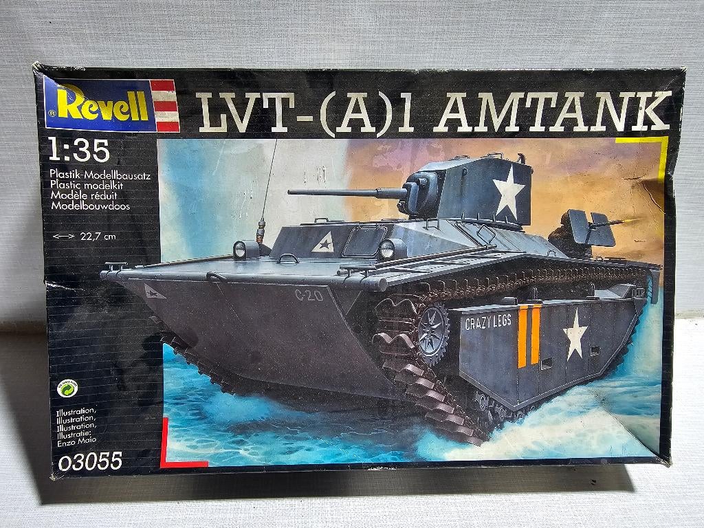 Revell LVT-(A) 1 modelbouwvoertuig, Hobby en Vrije tijd, Modelbouw | Auto's en Voertuigen, Zo goed als nieuw, Overige typen, Groter dan 1:32