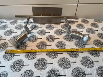 Spots geborsteld RVS incl. lampjes beschikbaar voor biedingen