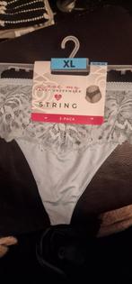 Dames String 2-Pack 1€ per stuk, Fancy Onderwear, Ophalen of Verzenden, Zwart, String