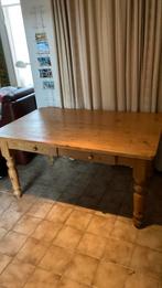 Oude grenen eettafel, Huis en Inrichting, Gebruikt, Ophalen