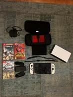 Nintendo Switch OLED + 3 games, case, Switch OLED, Met games, Met 2 controllers, Ophalen of Verzenden