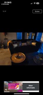 Kuka Home Zwarte Hoekbank met Kussens - 4+ Personen, Huis en Inrichting, 250 tot 300 cm, Gebruikt, Hoekbank, 75 tot 100 cm