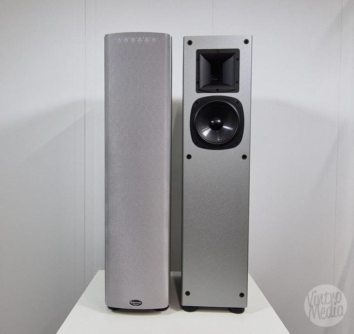 Klipsch SF1 Silver Luidsprekers | Speakers | Zuil-Speakers, Audio, Tv en Foto, Luidsprekers, Gebruikt, Front, Rear of Stereo speakers