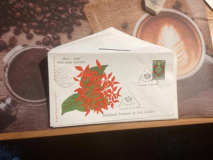 No4772 Suriname E34 anders Heb ook van Nederland jaargangen, Postzegels en Munten, Postzegels | Eerstedagenveloppen, Onbeschreven