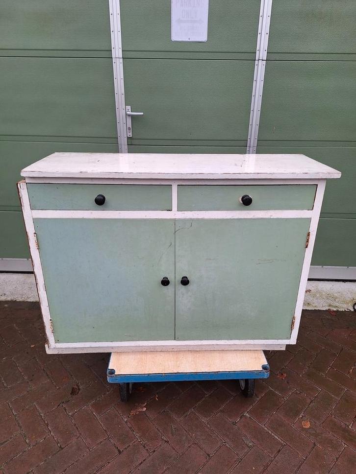 Bruynzeel Piet Zwart keuken vintage kastje kast, Huis en Inrichting, Keuken | Keukenelementen, Gebruikt, Minder dan 100 cm, 50 tot 100 cm