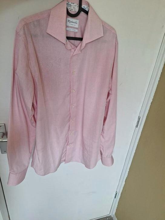 Michaelis effen roze overhemd, Kleding | Dames, Blouses en Tunieken, Zo goed als nieuw, Maat 46/48 (XL) of groter, Roze, Ophalen of Verzenden