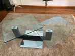 Glazen salontafel, Ophalen, Gebruikt, 100 tot 150 cm, 50 tot 100 cm