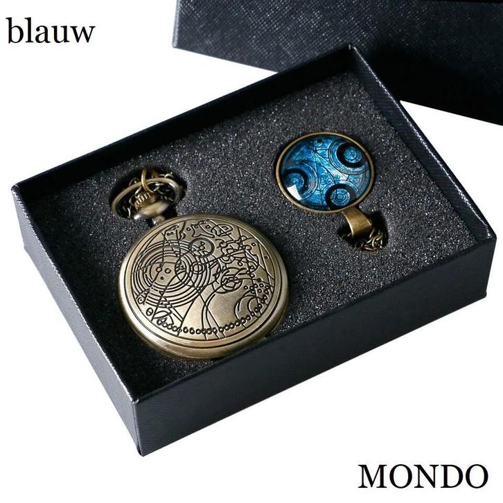 Doctor Who symbool zakhorloge hanger ketting cosplay daleks, Verzamelen, Film en Tv, Nieuw, Beeldje, Replica of Model, Ophalen of Verzenden