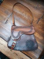 Leren schoudertas in vorm van western zadel, Overige merken, Bruin, Ophalen of Verzenden, Zo goed als nieuw