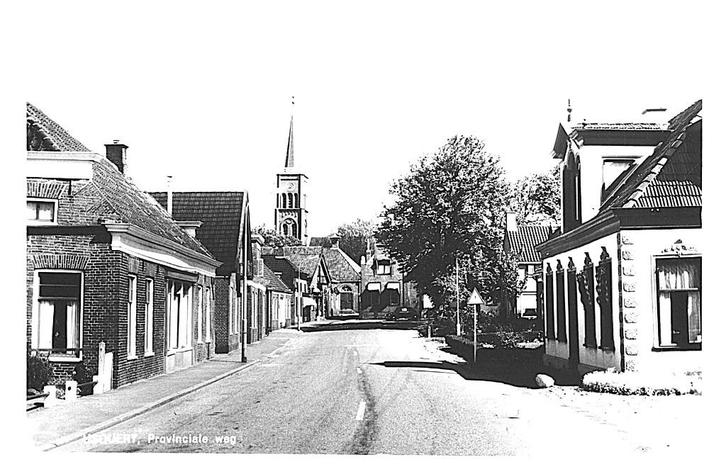 978697 Usquert Groningen 1976 Provinciale weg Nette oude kaa, Verzamelen, Ansichtkaarten | Nederland, Ongelopen, Groningen, 1960 tot 1980