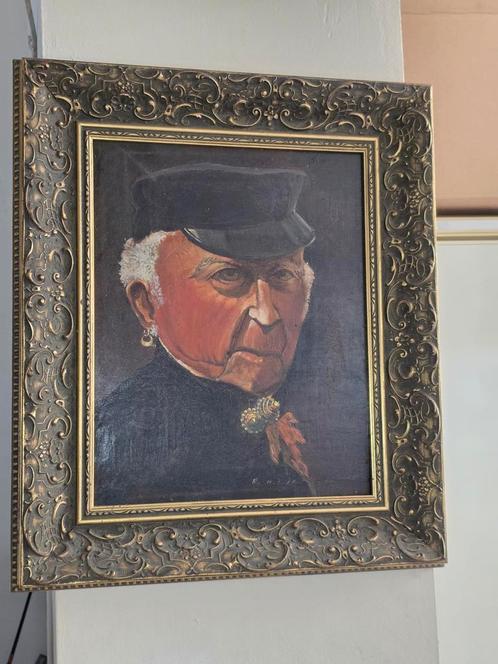 Grote antiek schilderij, Antiek en Kunst, Kunst | Schilderijen | Klassiek, Ophalen of Verzenden