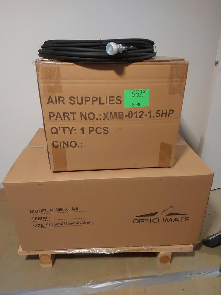 Opticlimate 3500 pro3 split geen wateraansluiting nodig!, Doe-het-zelf en Verbouw, Ventilatie en Afzuiging, Nieuw, Afzuiger, Ophalen of Verzenden