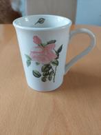 Mok met roos, Ophalen of Verzenden, Zo goed als nieuw, Porselein