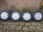 ☑️4x98 originele Fiat 500 stalenvelgen + zomerbanden 14 inch, Auto diversen, Wieldoppen, Ophalen, Zo goed als nieuw