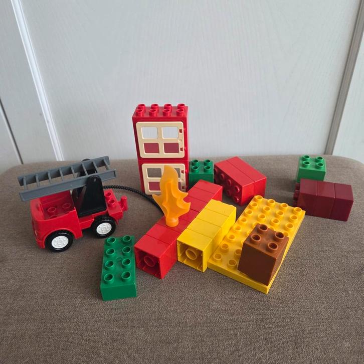 LEGO Duplo 6138 Brandweerkazerne (Incompleet), Kinderen en Baby's, Speelgoed | Duplo en Lego, Gebruikt, Duplo, Losse stenen, Ophalen