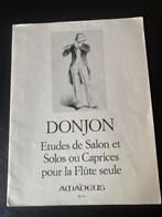 Donjon Fluit Etudes - Salon & Caprices, Gebruikt, Klassiek, Dwarsfluit of Piccolo, Ophalen of Verzenden