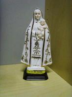 Mooi Beeldje van O.L. Vrouw der zieke wit met goud porselein, Verzamelen, Religie, Ophalen of Verzenden, Zo goed als nieuw, Beeld(je)