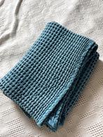 Blauwe wafeldeken babydeken voor ledikant Maat 110x140, Ophalen of Verzenden, 100 cm of meer, Deken