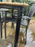 Tuintafel Marmer 160x75, Tuin en Terras, Ophalen, Gebruikt, Rechthoekig, Metaal