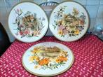 Leuke set: 3 pannenonderzetters English Cottages.P.stk €5,50, Antiek en Kunst, Antiek | Keramiek en Aardewerk, Ophalen of Verzenden