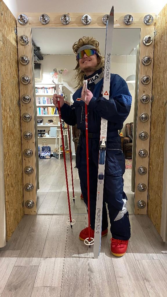 Vintage skipak FILA 52 / L, Kleding | Heren, Wintersportkleding, Maat 52/54 (L), Ophalen of Verzenden, Zo goed als nieuw, Fila