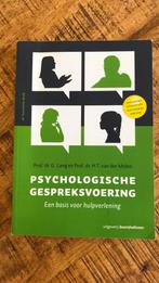 H.T. van der Molen - Psychologische gespreksvoering, Ophalen of Verzenden, Zo goed als nieuw, H.T. van der Molen; G. Lang