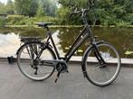 Gazelle Chamonix T27 D57 zwart damesfiets 27 versnellingen, Versnellingen, Zo goed als nieuw, Gazelle, 56 cm of meer