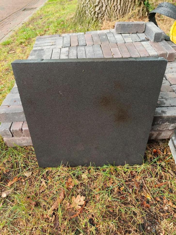 1x betontegel 50x50 zwart/antraciet, Tuin en Terras, Tegels en Klinkers, Nieuw, Terrastegels, Beton, Ophalen