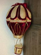 Rode Fluwelen Luchtballon Ornament kerst hanger goodwill, Ophalen of Verzenden