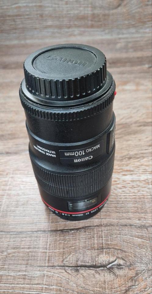 Macro lens EF 100mm 1:2.8 L IS USM, Audio, Tv en Foto, Fotografie | Lenzen en Objectieven, Zo goed als nieuw, Macrolens, Ophalen