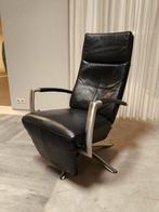 Topform relaxstoel leder zwart, Ophalen, Gebruikt, 50 tot 75 cm