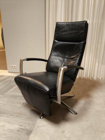 Topform relaxstoel leder zwart beschikbaar voor biedingen