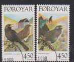 Føroyar; Vogels, Michel 332-333, gebruikt., Verzenden, Denemarken, Gestempeld