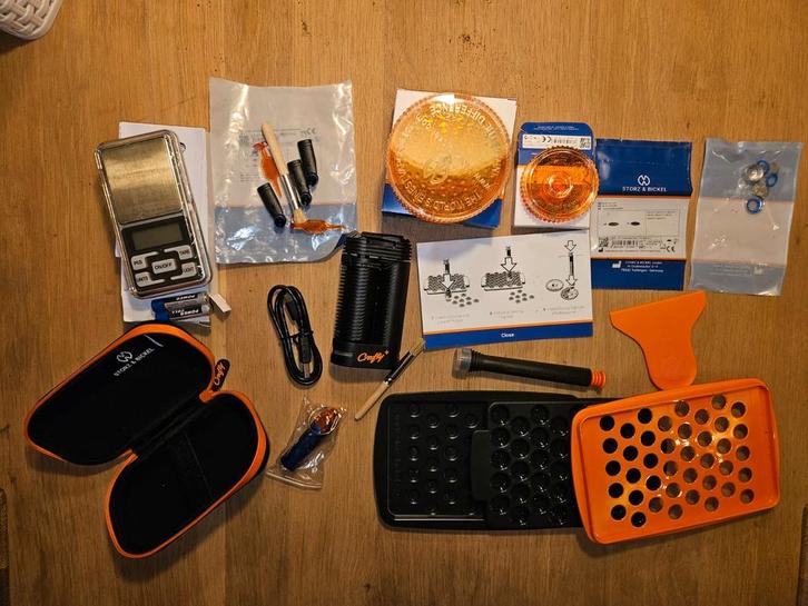 Storz en bickel crafty+ complete set !! Z.g.a.n., Verzamelen, Rookartikelen, Aanstekers en Luciferdoosjes, Zo goed als nieuw, (Water)pijp