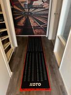 Dartmat koto 237x60cm, Sport en Fitness, Darts, Verzenden, Zo goed als nieuw, Dartbord