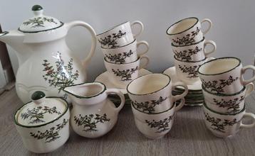 Pagnossin earthenware, 14-delig koffieservies beschikbaar voor biedingen