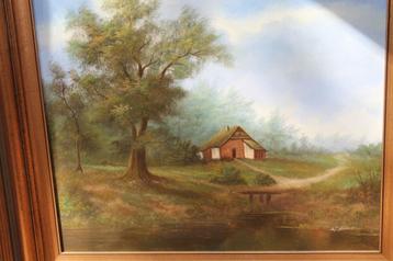 Olieverfschilderij landschap beschikbaar voor biedingen