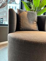Olav Showroommodel Ronde Fauteuil - Latenzo Brown, Ophalen of Verzenden, Zo goed als nieuw, 75 tot 100 cm, Stof