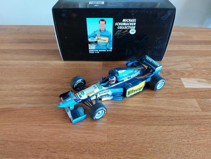 1995 Benetton Renault B195 #1 Schumacher MiniChamps 1:18 OVP, Hobby en Vrije tijd, Modelauto's | 1:18, Gebruikt, Auto, MiniChamps