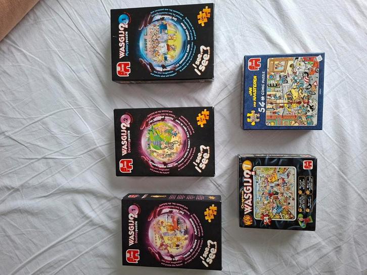 Kleine Puzzels wasgij en jan van haasteren, Hobby en Vrije tijd, Gezelschapsspellen | Kaartspellen, Gebruikt, Ophalen of Verzenden