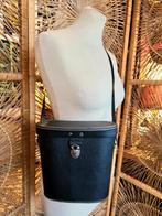 YV6179: Vintage 60s /70s  Binoculars Case bag - Tas, Ophalen of Verzenden, Gebruikt, Zwart, Overige merken