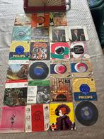 Unieke Vintage Singlekoffer + 23 Originele 45-toeren Singles, Ophalen, 1960 tot 1980, Gebruikt, Overige formaten