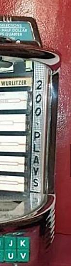 Gevraagd Wurlitzer 200 plays plaatje, Verzamelen, Automaten | Jukeboxen, Ophalen of Verzenden, Gebruikt, Voor 1950, Wurlitzer