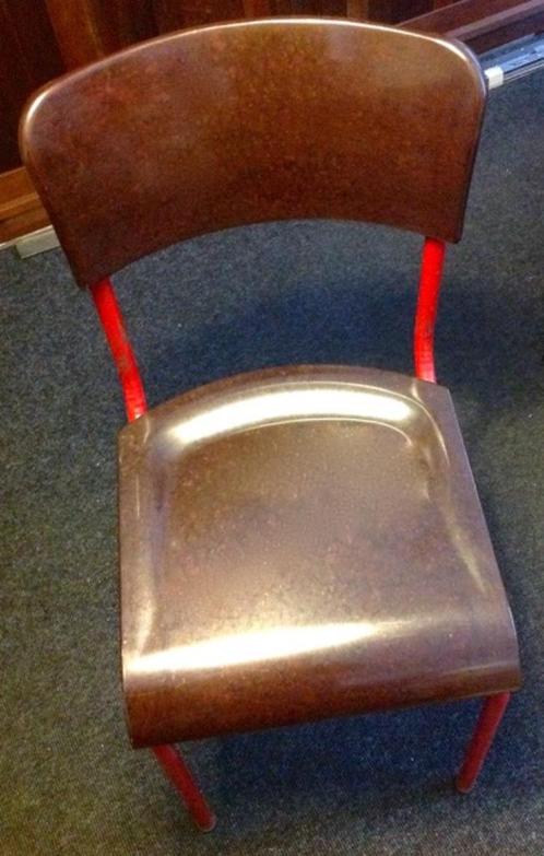 Stoel bruin bakeliet buisframe, Antiek en Kunst, Curiosa en Brocante, Ophalen
