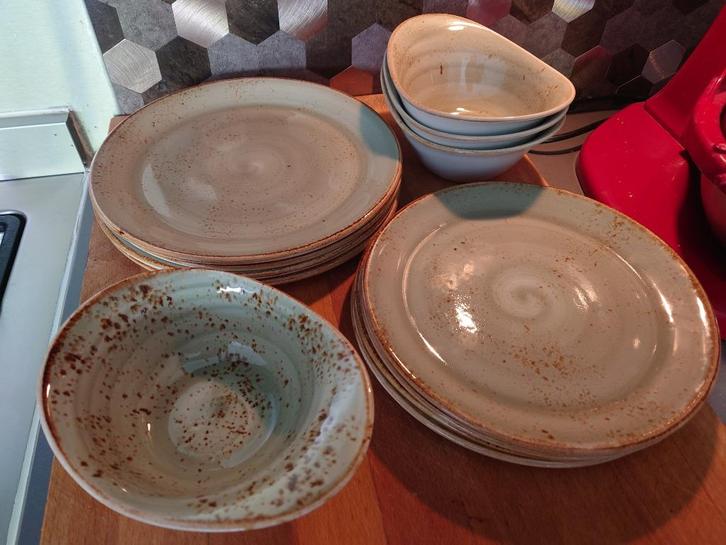 Steelite Craft serviesset12 delig GROEN, Huis en Inrichting, Keuken | Servies, Nieuw, Bord(en), Overige stijlen, Keramiek, Ophalen of Verzenden