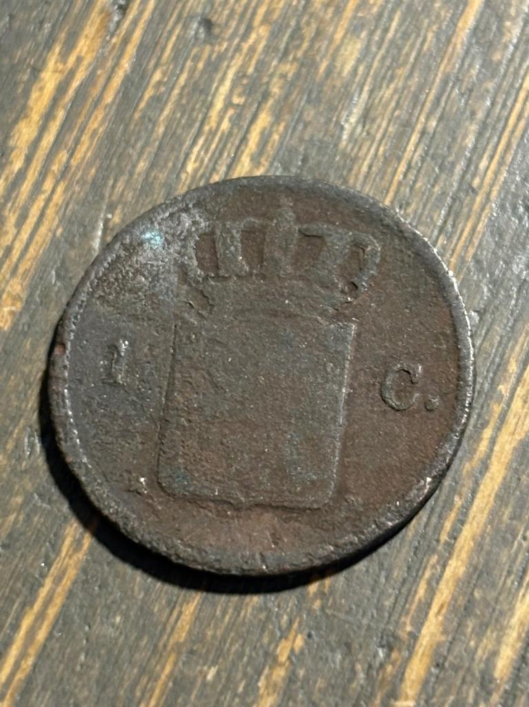 1 Cent 1828, Ophalen of Verzenden, Koning Willem I, 1 cent, Losse munt