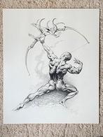 Fantasy tekening naar Boris Vallejo, Antiek en Kunst, Ophalen of Verzenden