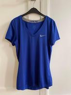 Nike pro dames sport shirt M, Blauw, Nike, Zo goed als nieuw, Ophalen