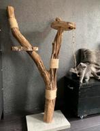 Boomstam klimboom en krabpaal/kattenboom. Uniek & Naturel, Ophalen of Verzenden, Gebruikt