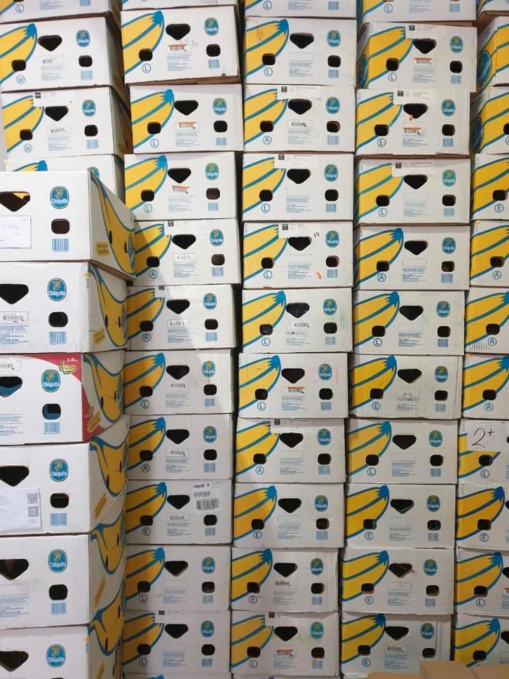 Bananendozen, Doe-het-zelf en Verbouw, Kratten en Dozen, Zo goed als nieuw, Doos, 50 tot 75 cm, 35 tot 50 cm, 40 tot 60 cm, Opvouwbaar